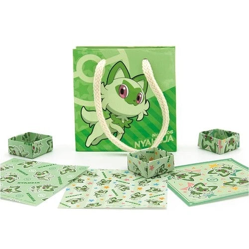 Origami with Mini Bag - Sprigatito  PRE-ORDER