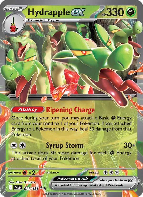 Hydrapple ex - Prismatic Evolutions - #011 - Near Mint - Pokemon Card