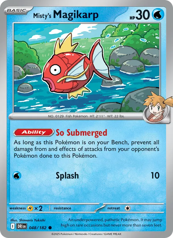 Misty's Magikarp - Destined Rivals - #048 - Near Mint - Pokemon Card