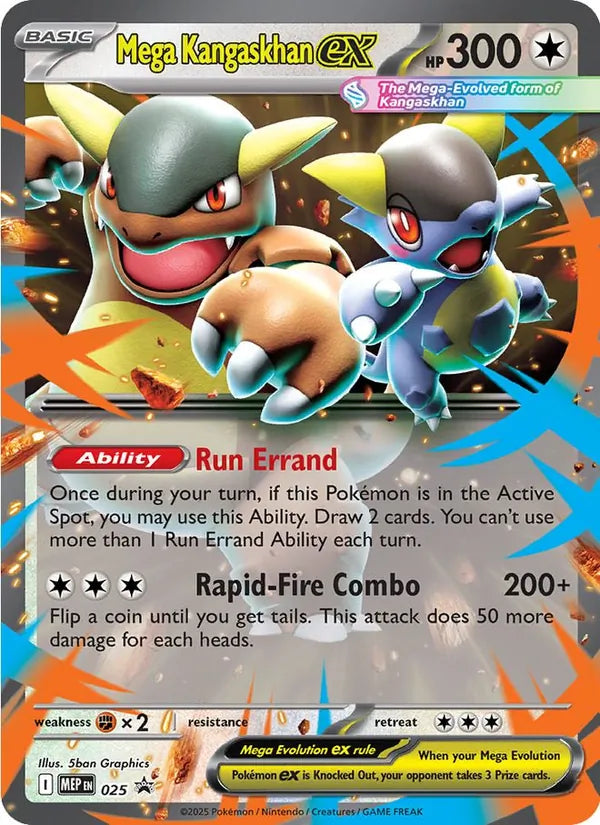 Mega Kangaskhan ex - Mega Evolution Promos - #025 - Near Mint - Pokemon Card