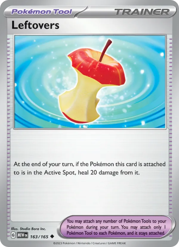 Leftovers #163/165 Scarlet & Violet 151 Near Mint Pokemon Card
