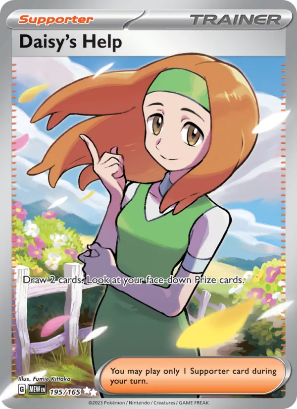Daisy's Help #195/165 Scarlet & Violet 151 Near Mint Pokemon Card