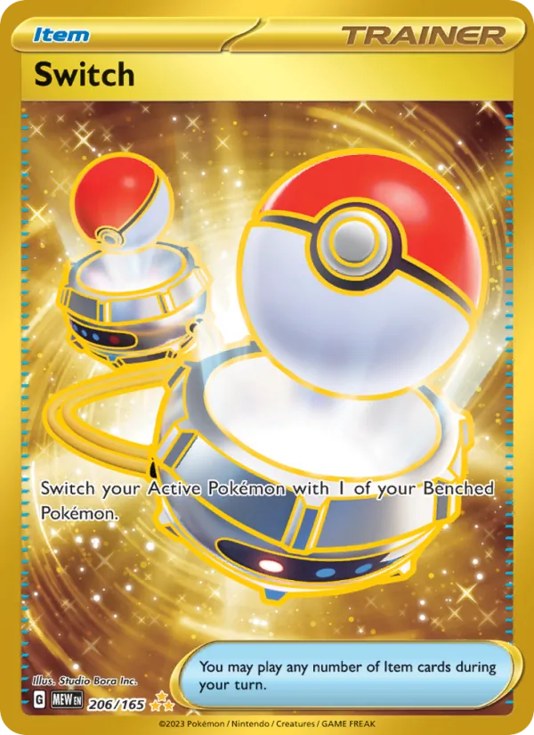 Switch #206/165 Scarlet & Violet 151 Near Mint Pokemon Card