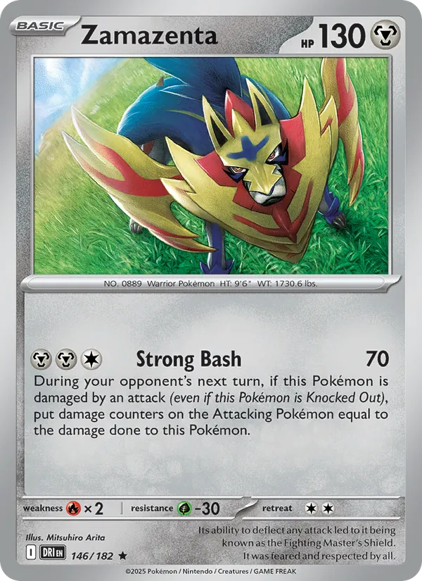 Zamazenta - Destined Rivals - #146 - Near Mint - Pokemon Card