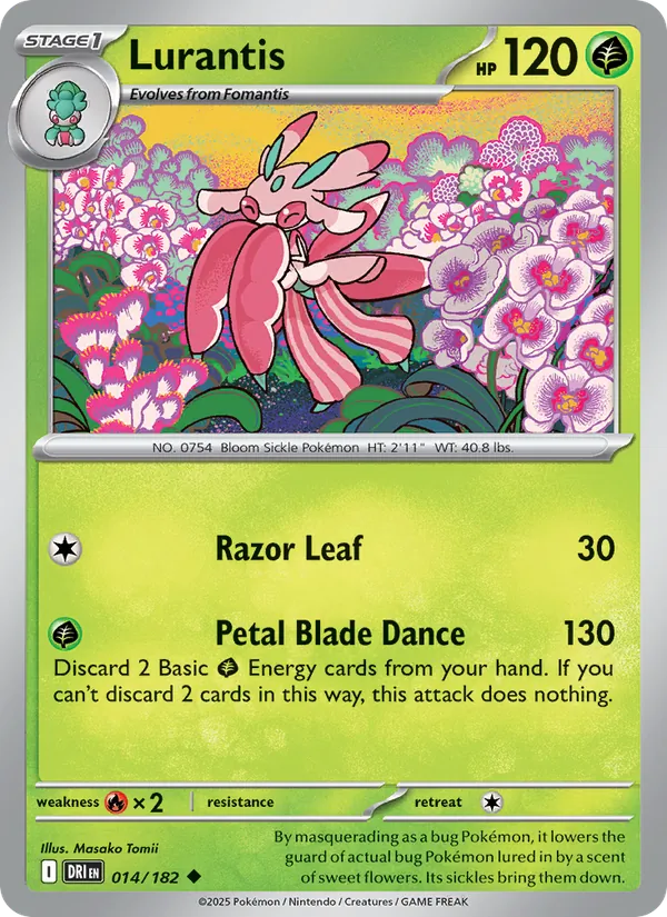 Lurantis - Destined Rivals - #014 - Near Mint - Pokemon Card