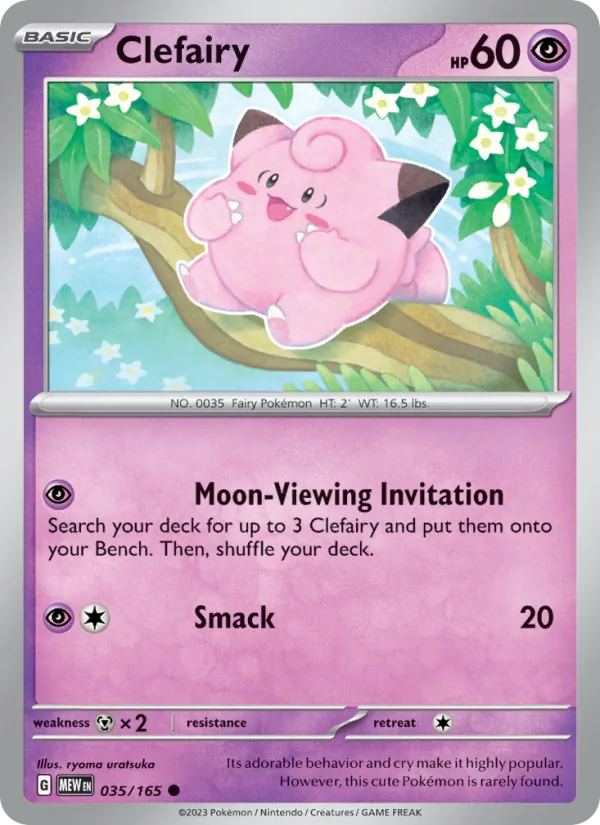 Clefairy #35/165 Scarlet & Violet 151 Near Mint Pokemon Card