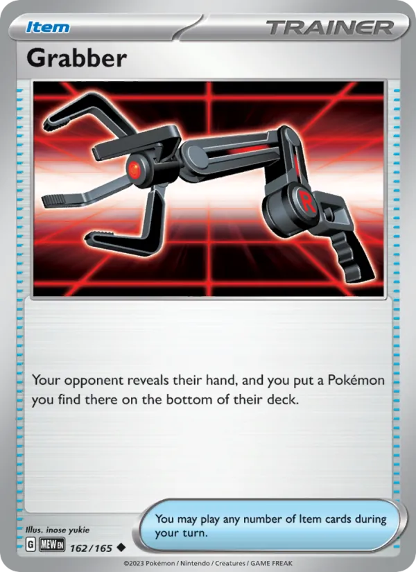 Grabber #162/165 Scarlet & Violet 151 Near Mint Pokemon Card