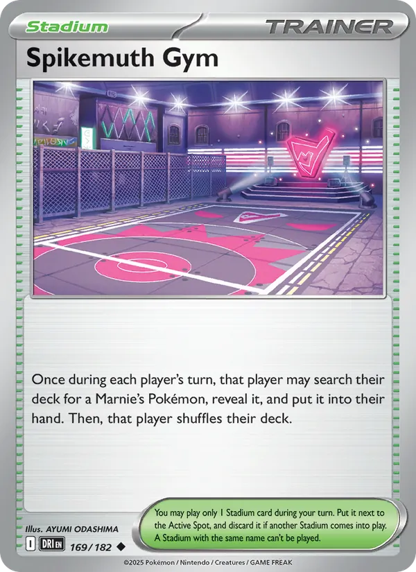 Spikemuth Gym - Destined Rivals - #169 - Near Mint - Pokemon Card