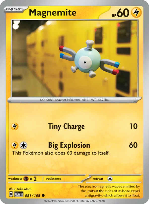 Magnemite #81/165 Scarlet & Violet 151 Near Mint Pokemon Card