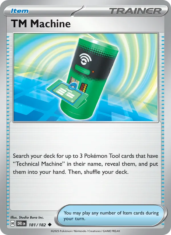 TM Machine - Destined Rivals - #181 - Near Mint - Pokemon Card
