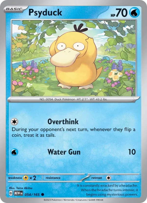 Psyduck #54/165 Scarlet & Violet 151 Near Mint Pokemon Card