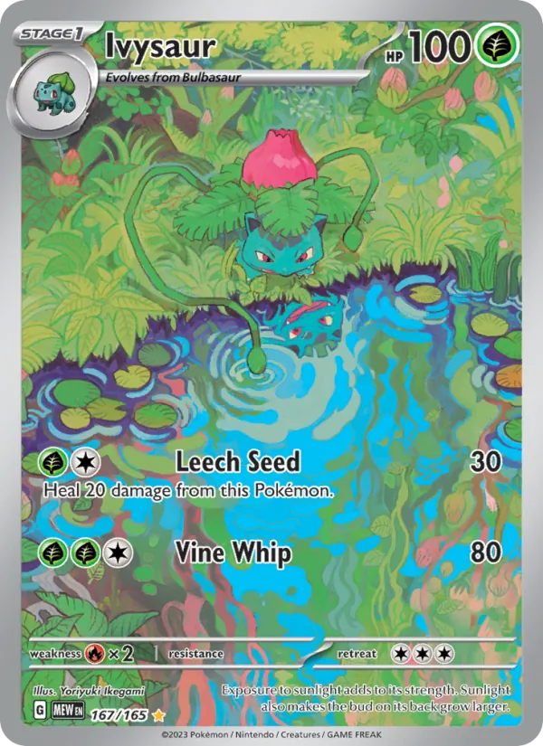 Ivysaur #167/165 Scarlet & Violet 151 Near Mint Pokemon Card
