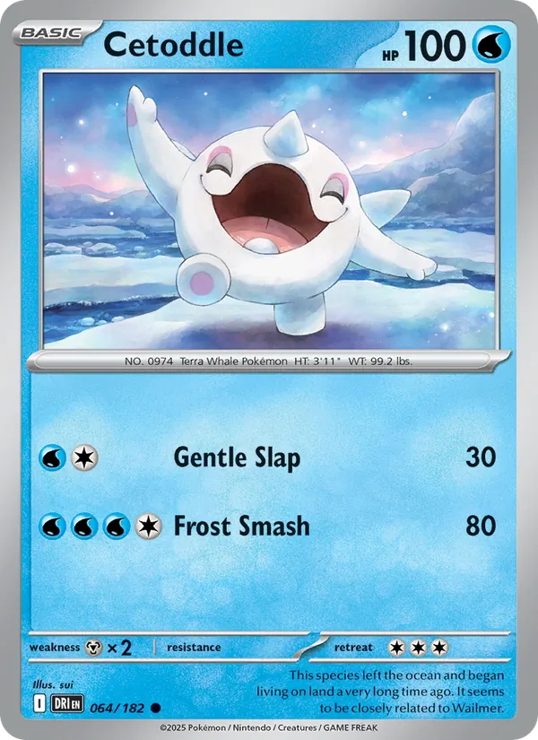 Cetoddle - Destined Rivals - #064 - Near Mint - Pokemon Card
