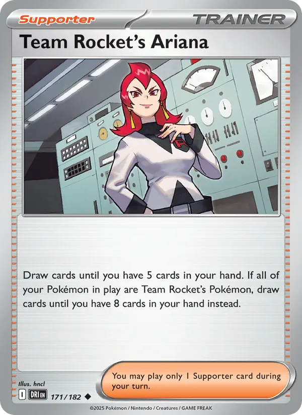 Team Rocket's Ariana - Destined Rivals - #171 - Near Mint - Pokemon Card