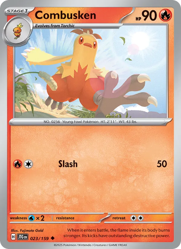Combusken - Journey Together - #23 - Near Mint - Pokemon Card