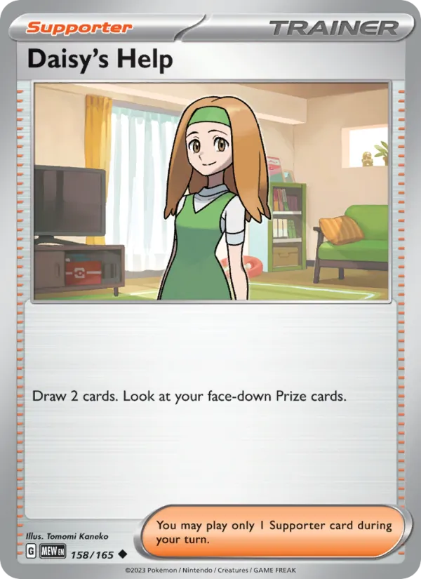 Daisy's Help #158/165 Scarlet & Violet 151 Near Mint Pokemon Card